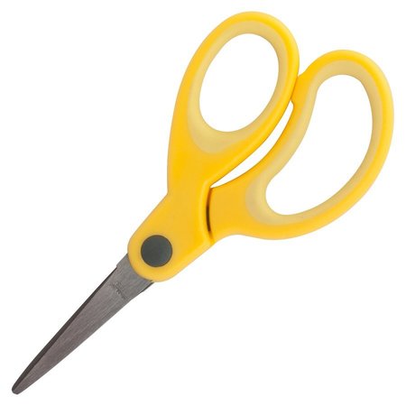 Sparco Scissors, 5", Point Tip, Easy Grip Handle, 12/PK, AST PK SPR39046